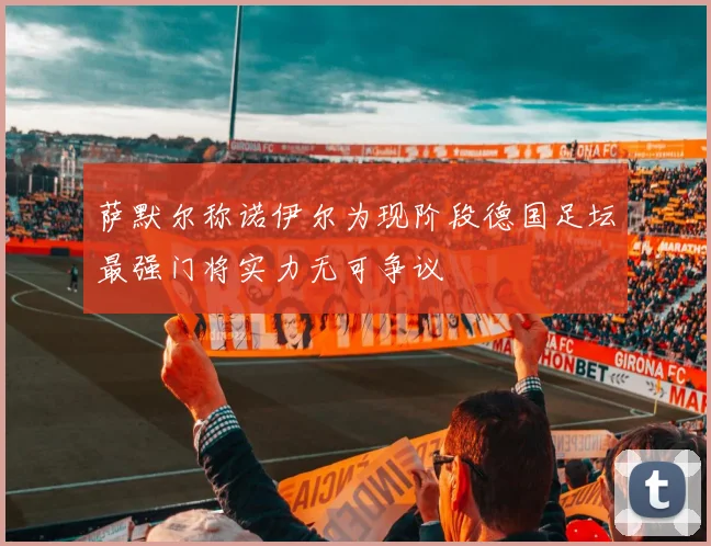 萨默尔称诺伊尔为现阶段德国足坛最强门将实力无可争议